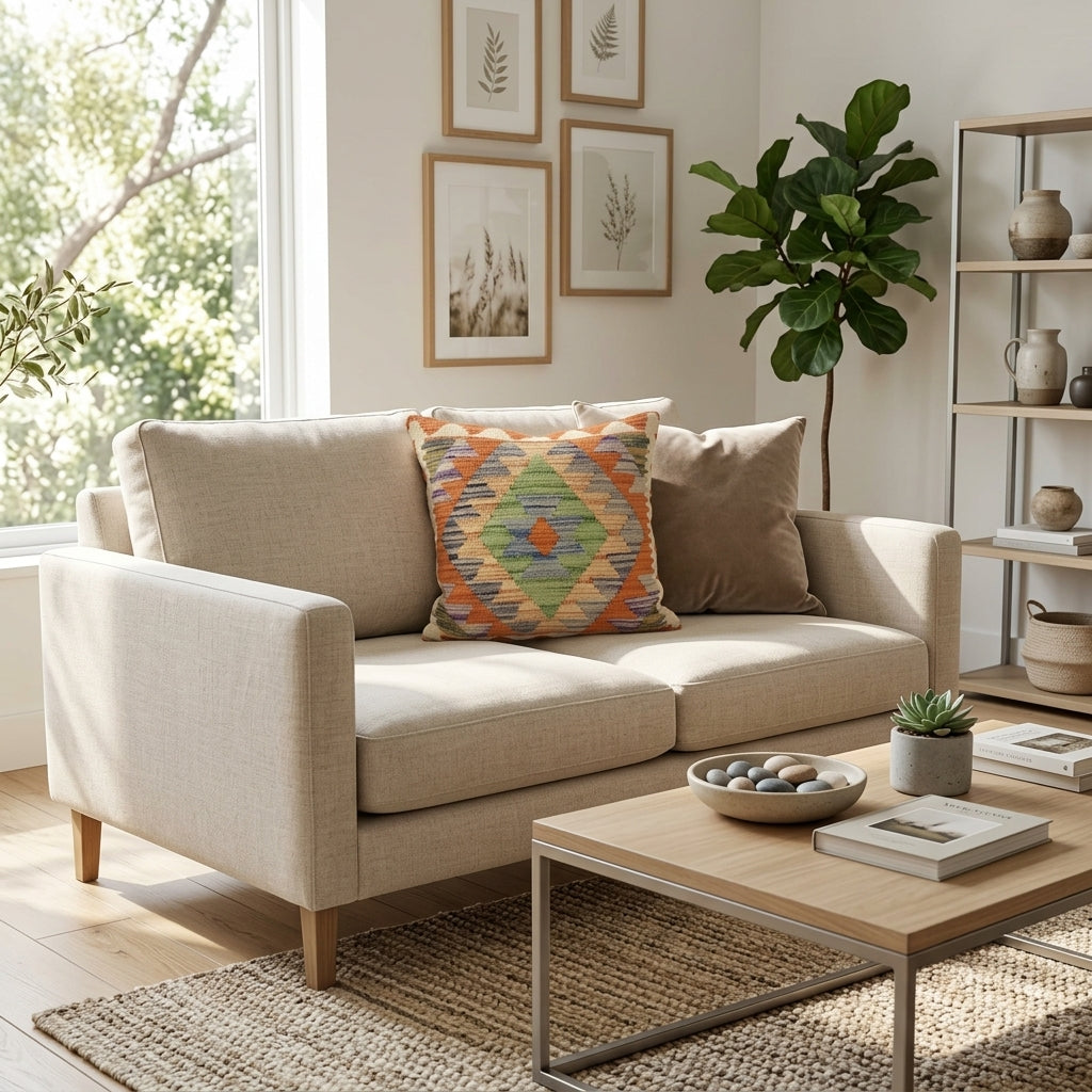 Marchbank Weft Cushion Cover | 1' 5" x 1' 6" ft (44 x 46 cm) | Ref: 17798