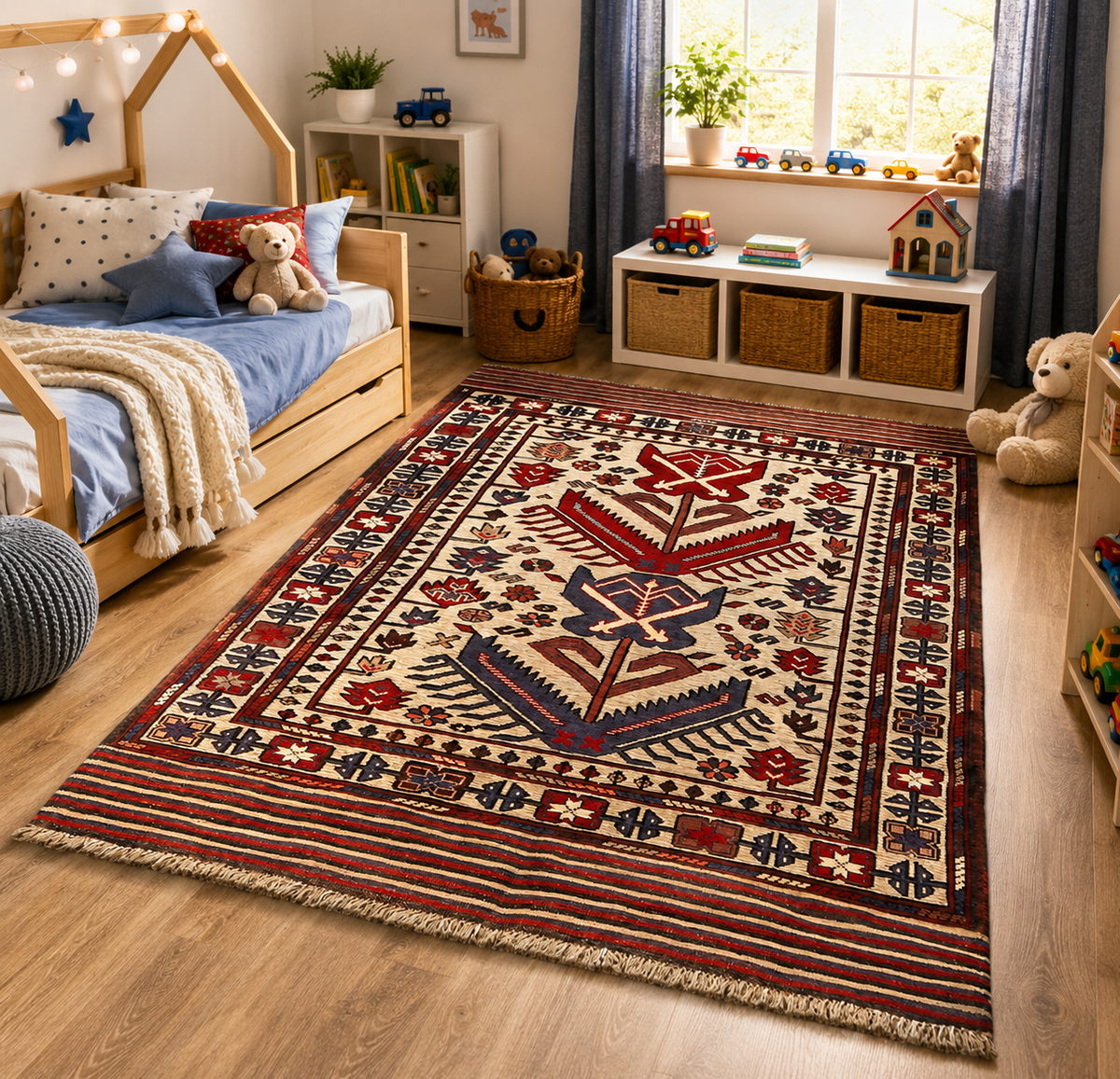 Kensington Nomad  Kilim | 3'10" × 6'2" ft (118 x 189 cm) | Ref: 2491