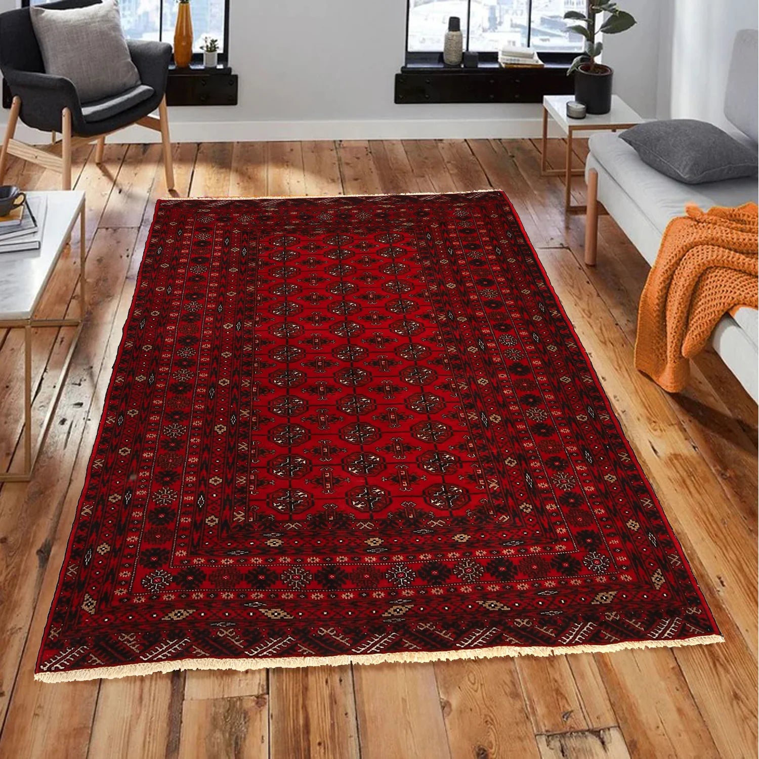 Belgravia Crimson | 4'2" × 5'6" ft | Ref: 1325