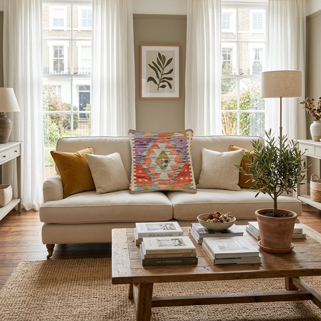 Oakhurst Weft Cushion Cover | 1' 6" x 1' 6" ft (45 x 45 cm) | Ref: 25810
