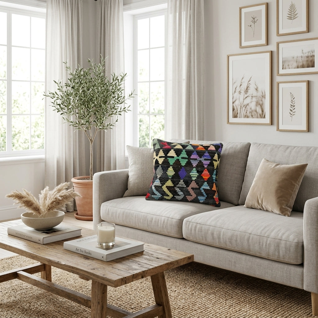 Hartley Weft Cushion Cover | 1' 5" x 1' 5" ft (42 x 42 cm) | Ref: 38510