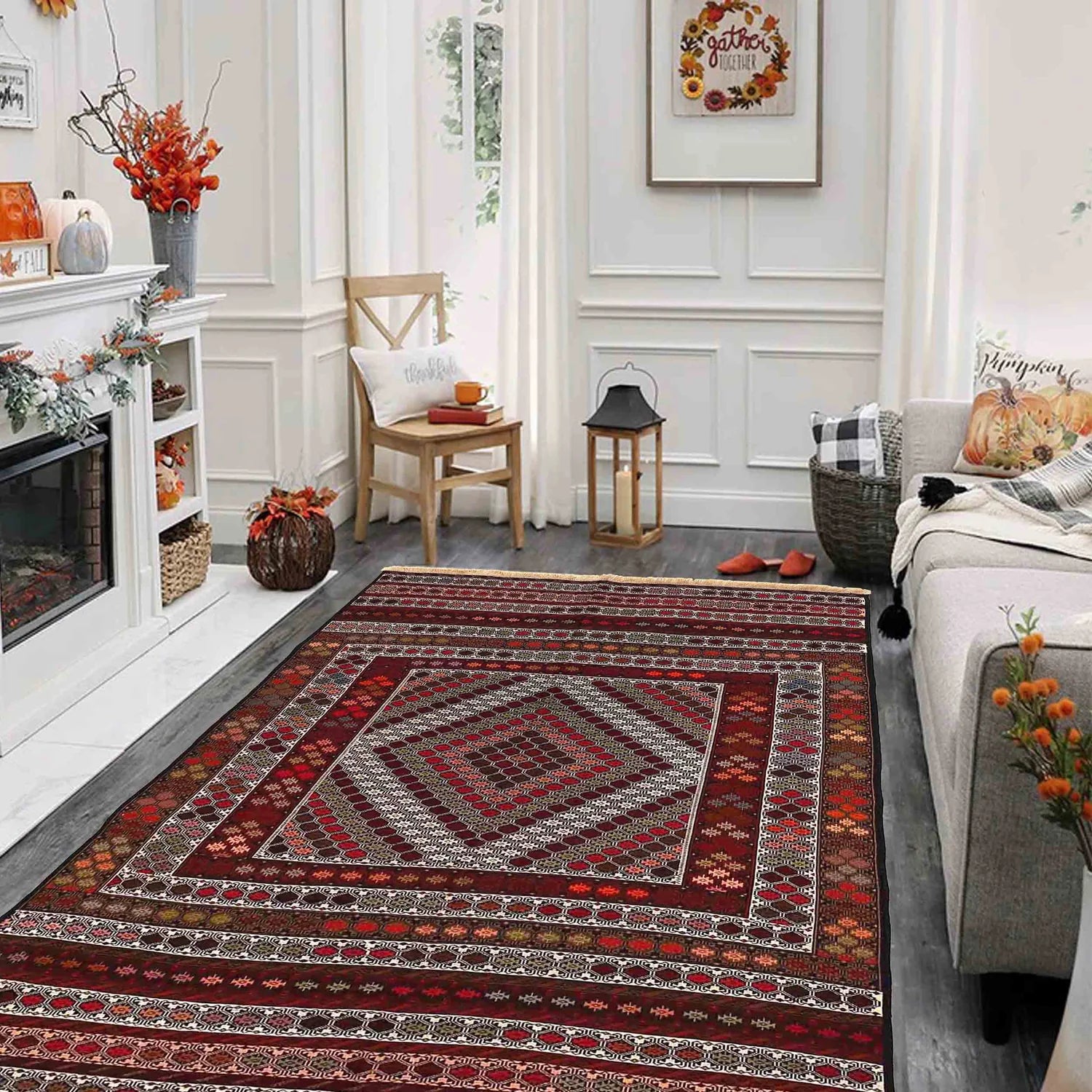 Windsor Kilim | 3'11" × 5'7" ft | Ref: 6889