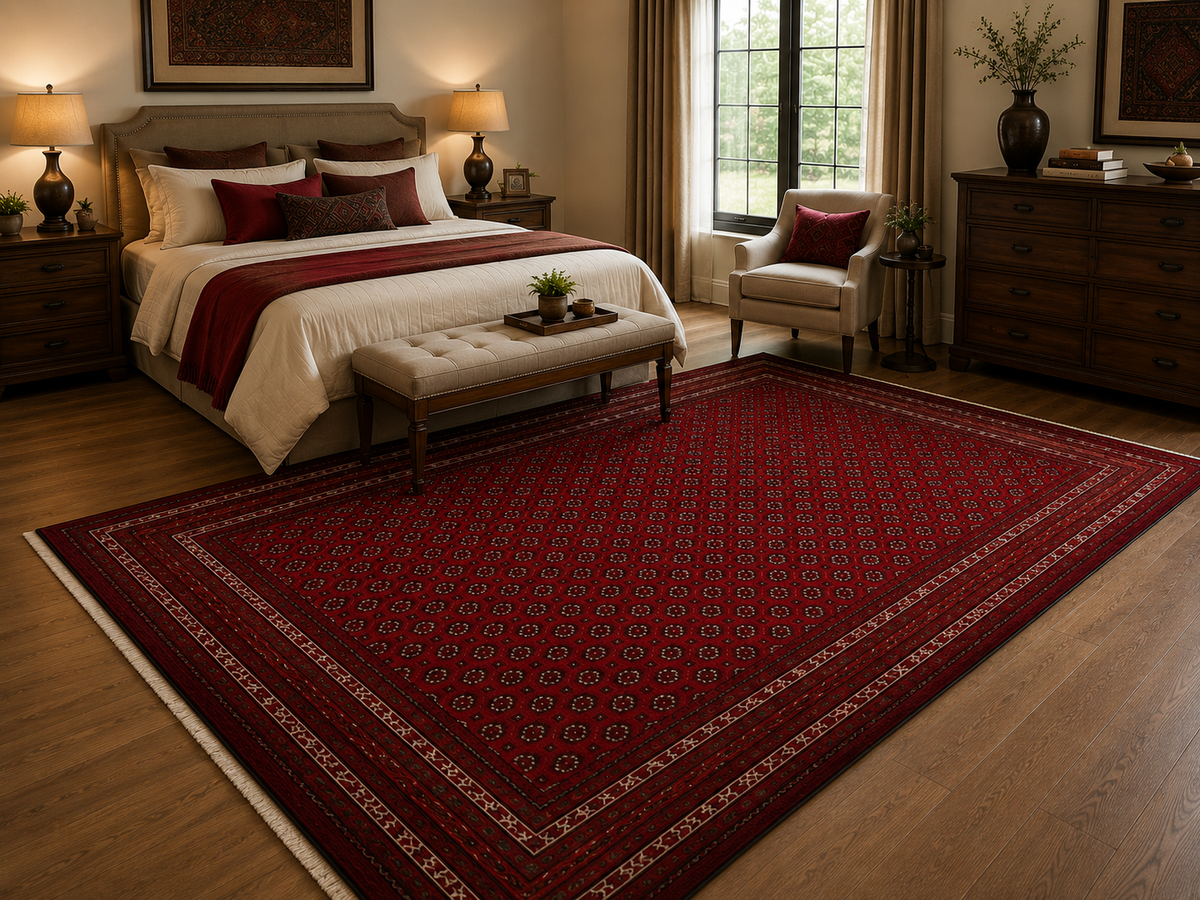 Scarlet Meadow Rug | 6'6" × 9'6" ft (197 × 290 cm) | Ref: 9041a