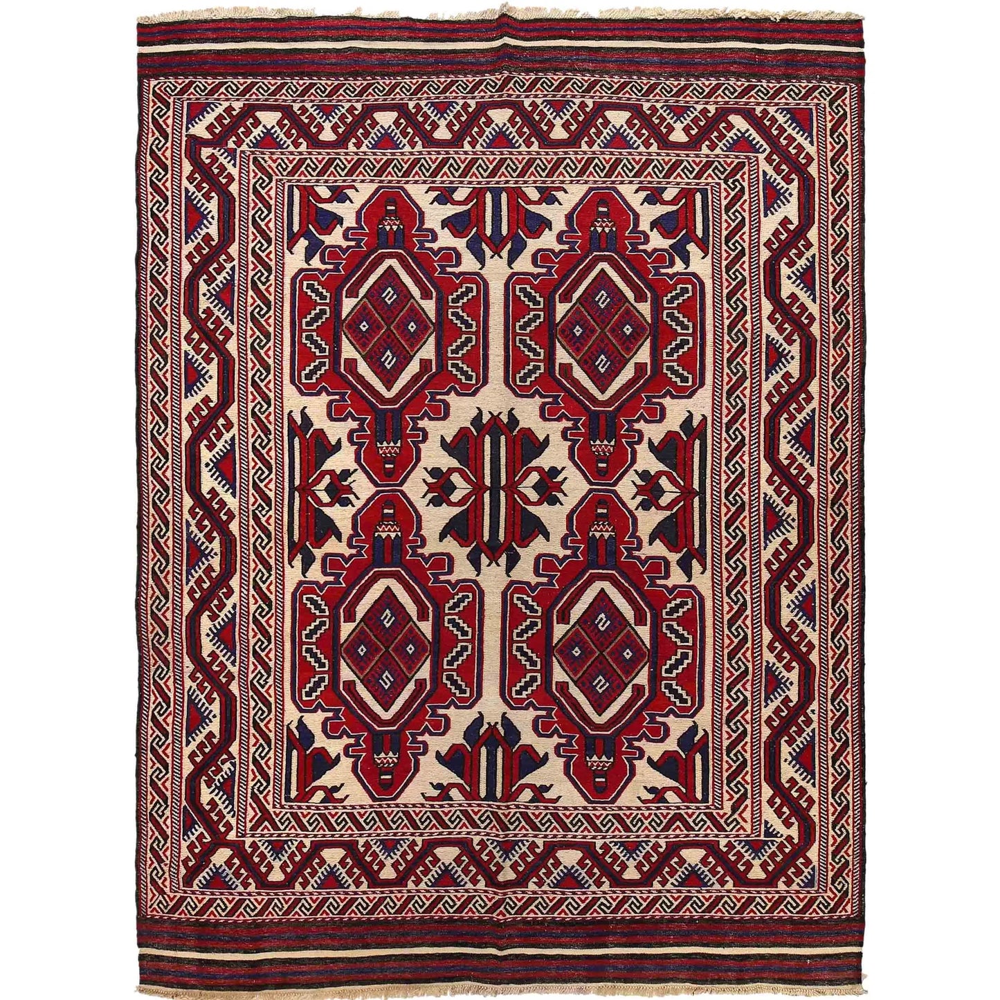 Somerfield Manor Flatweave Kilim | 6'10" × 9'4" ft | Ref: 2611