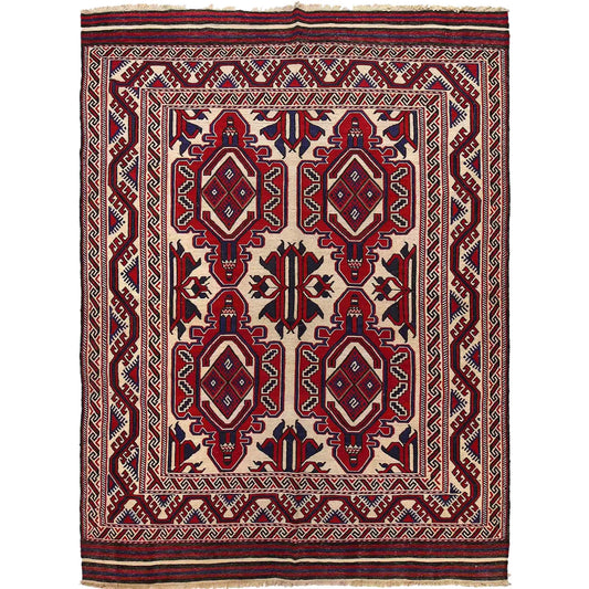 Somerfield Manor Flatweave Kilim | 6'10" × 9'4" ft | Ref: 2611