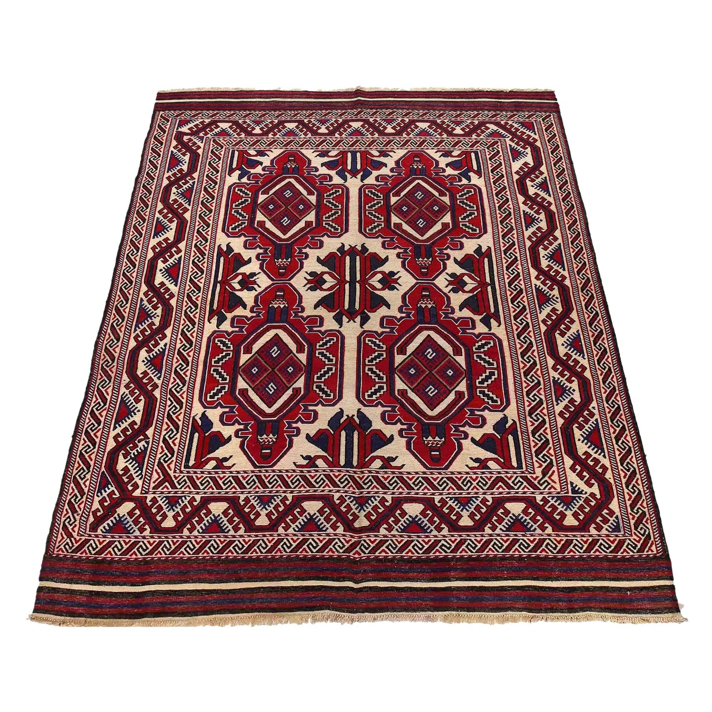 Somerfield Manor Flatweave Kilim | 6'10" × 9'4" ft | Ref: 2611