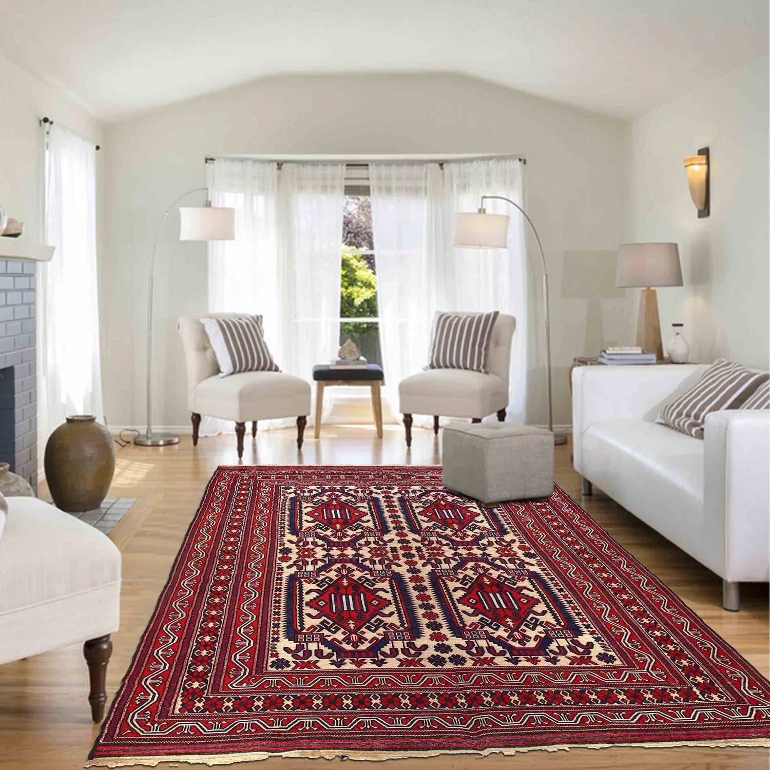 Chalfont Abbey Flatweave Kilim | 7'1" × 9'7" ft | Ref: 2617