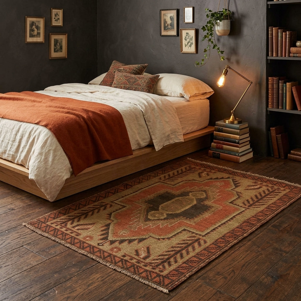 Terracotta Reeve Area Rug | 2' 9" x 4' 1" ft (84 x 125 cm) | Ref: B16248