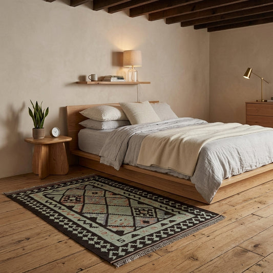 Sagemoor Weft Kilim Rug | 3' 3" x 4' 10" ft (99 x 148 cm) | Ref: B29200
