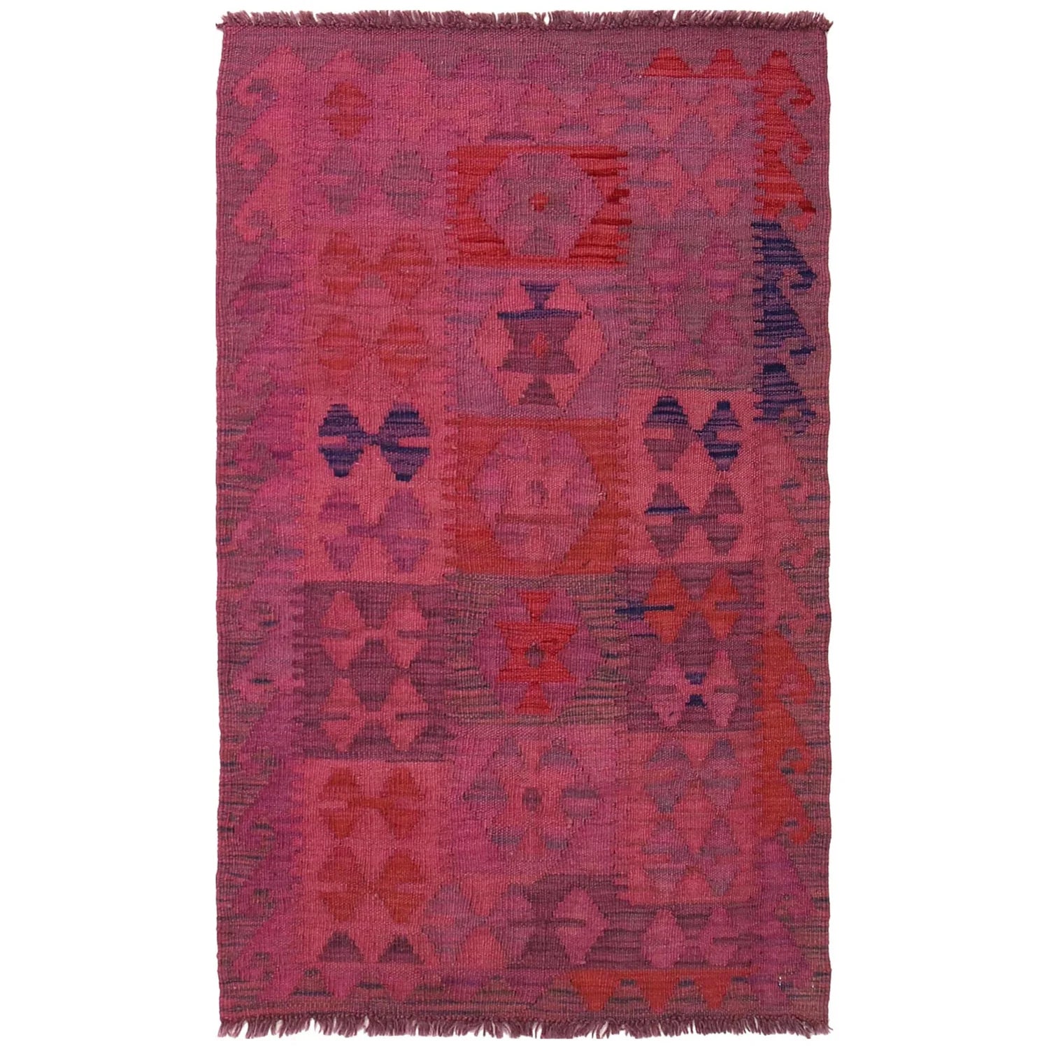Marigold Weft Kilim Rug | 2' 6" x 4' 1" ft (76 x 124 cm) | Ref: B29204