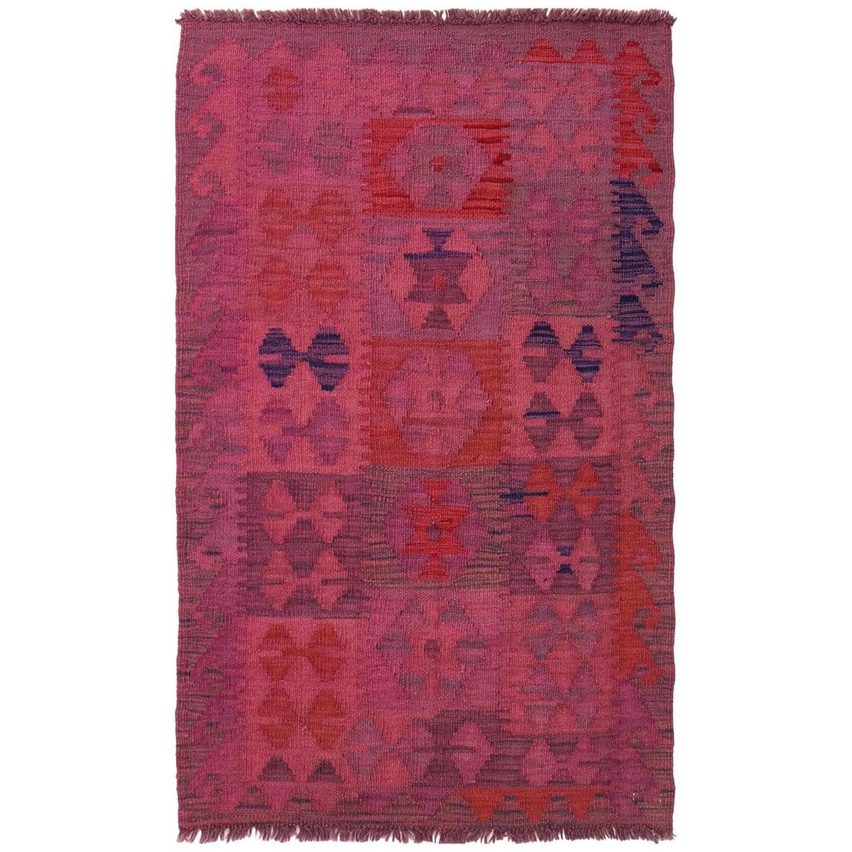 Marigold Weft Kilim Rug | 2' 6" x 4' 1" ft (76 x 124 cm) | Ref: B29204