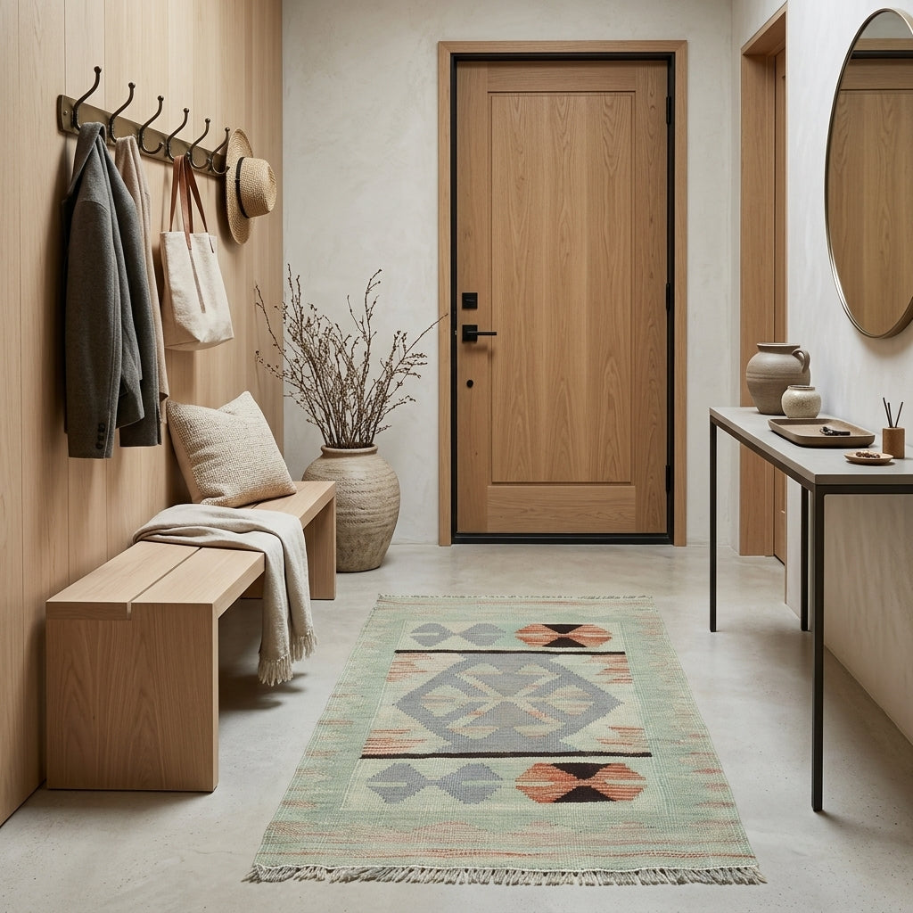 Willowmere Weft Kilim Rug | 1' 11" x 2' 11" ft (58 x 89 cm) | Ref: B29205