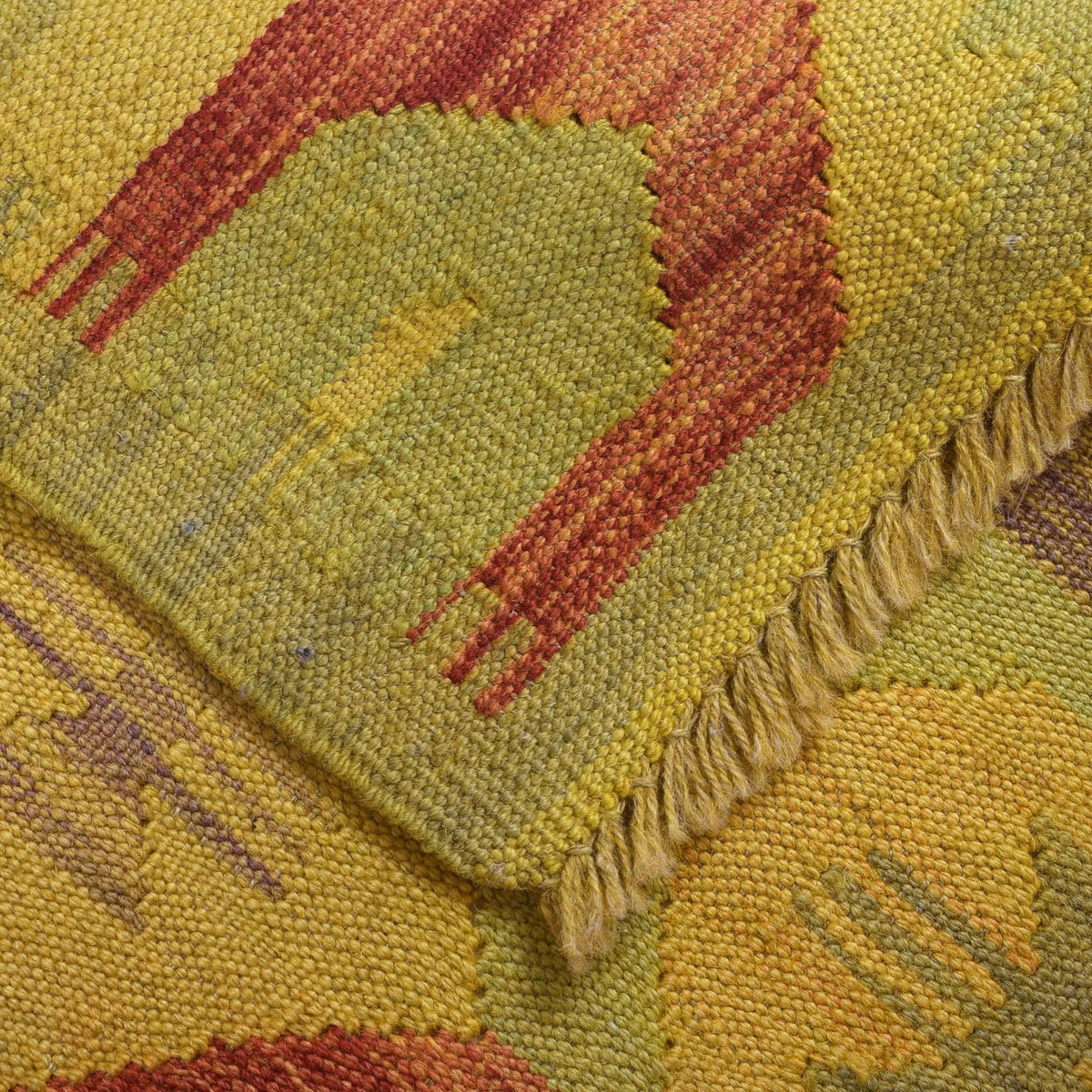 Goldcrest Weft Kilim Rug | 2' 6" x 4' 1" ft (77 x 124 cm) | Ref: B29221