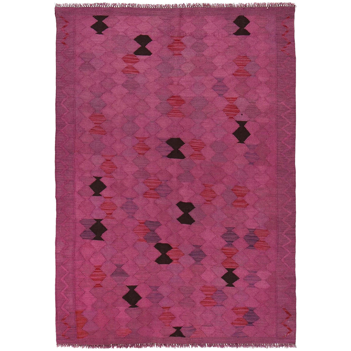 Amberley Weft Kilim Rug | 4' 0" x 5' 7" ft (122 x 169 cm) | Ref: B29230