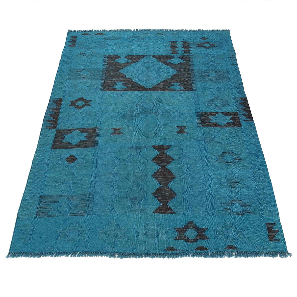 Harbour Weft Kilim Rug | 3' 8" x 5' 7" ft (113 x 169 cm) | Ref: B29231