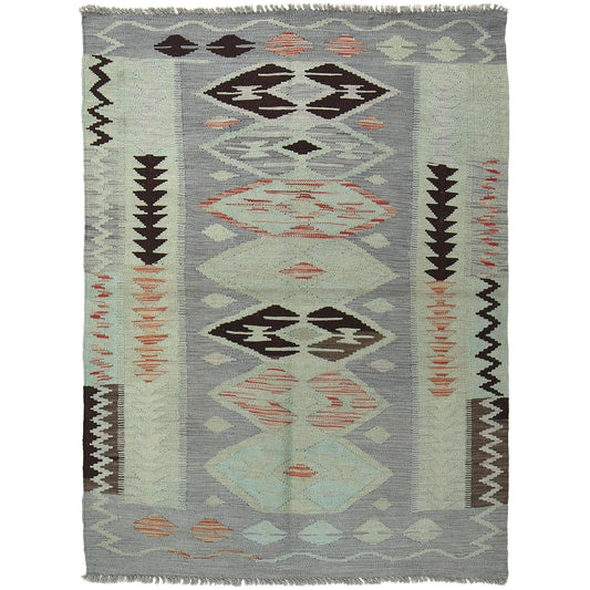 Thornfield Weft Kilim Rug | 3' 11" x 5' 6" ft (119 x 168 cm) | Ref: B29235