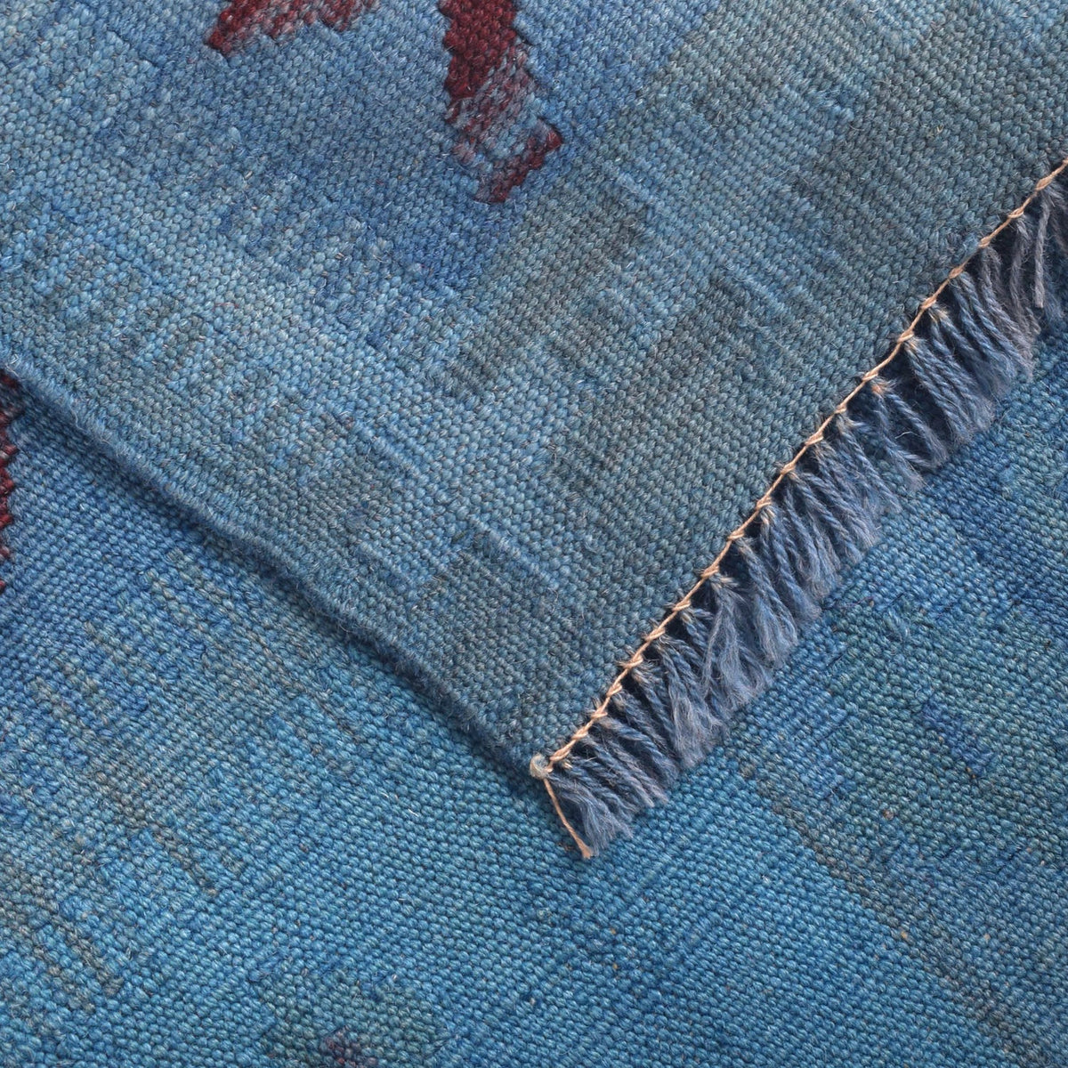 Larkspur Weft Kilim Rug | 4' 0" x 5' 7" ft (122 x 169 cm) | Ref: B29240