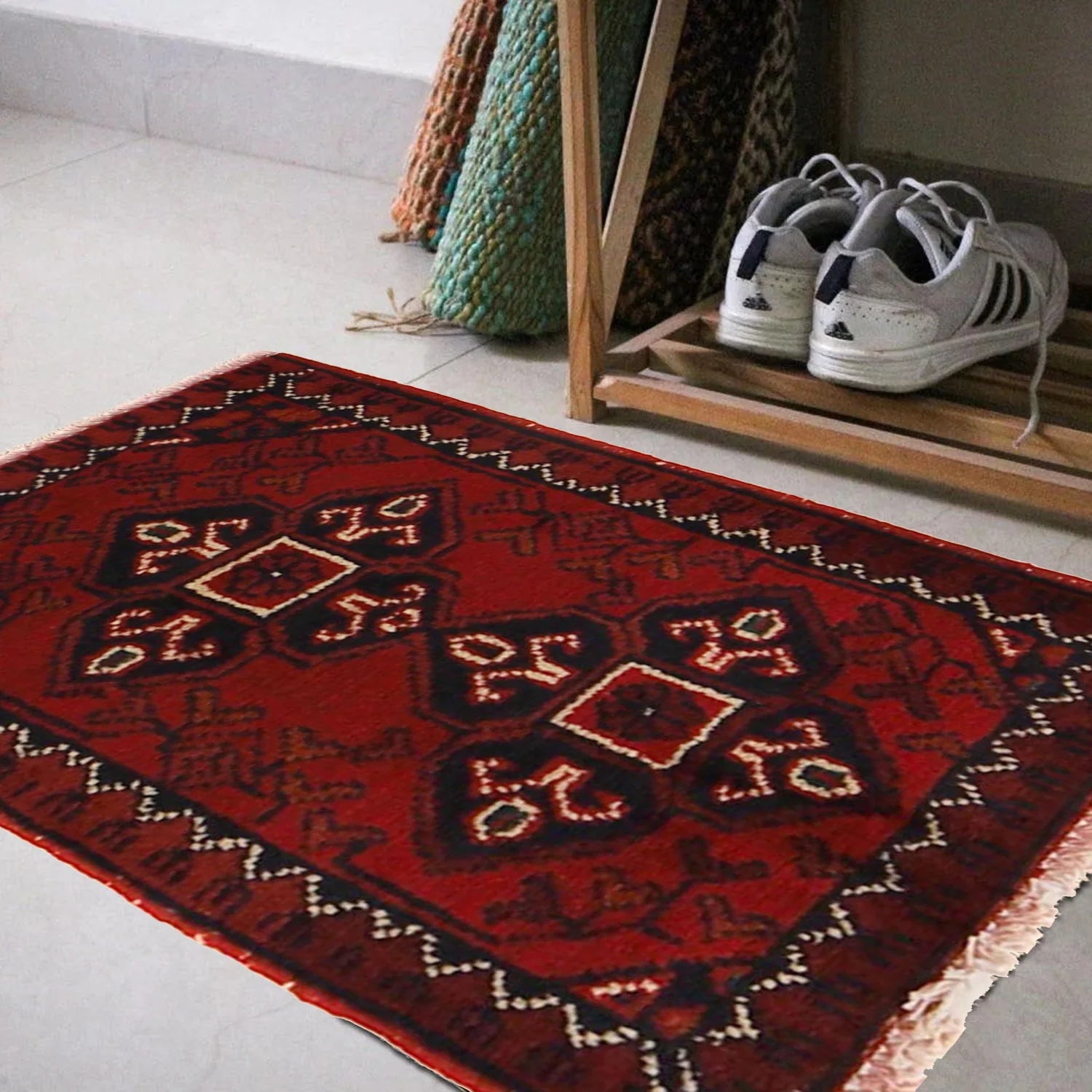 Tribal Cross Doormat | 1' 4" x 2' 0" ft (41 x 60 cm) | Ref: B30090