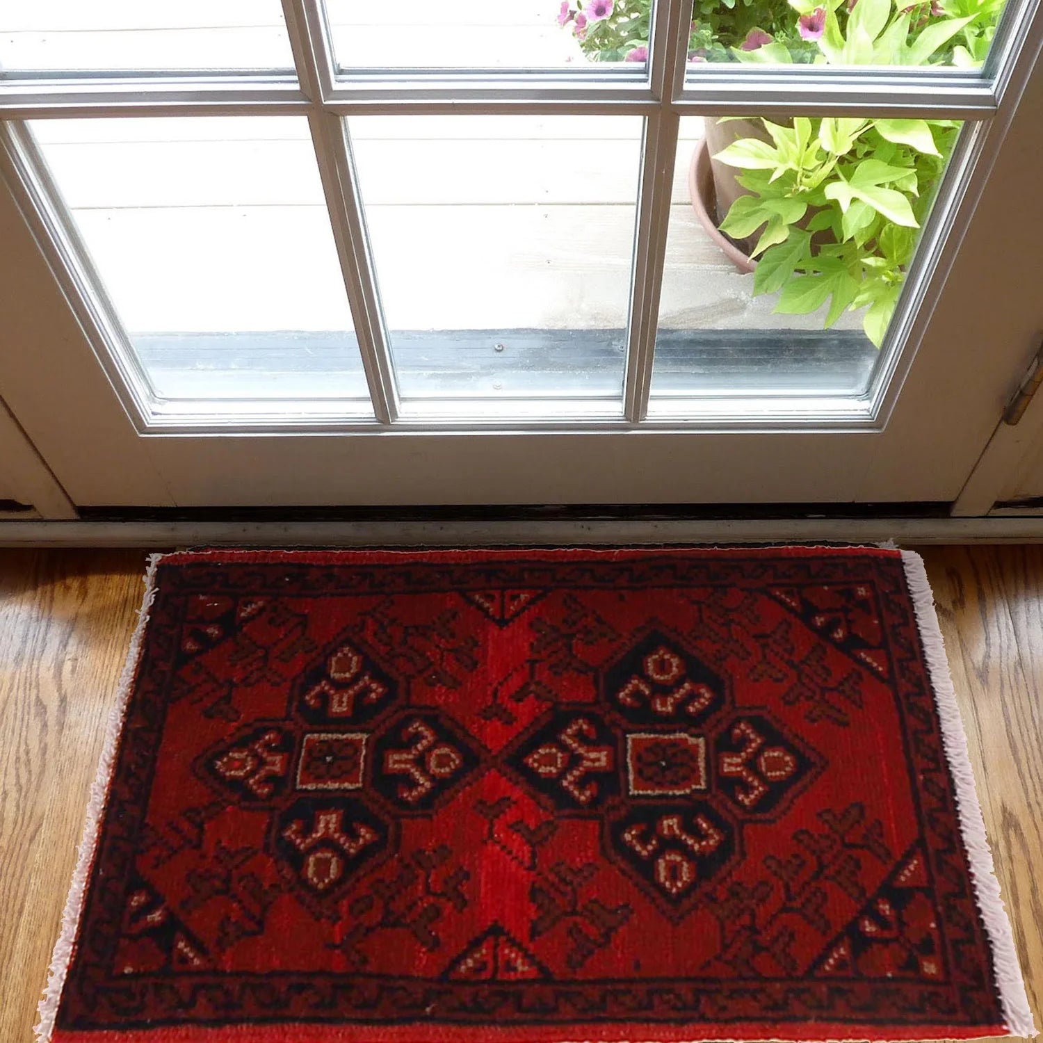 Firelight Cross Doormat | 1' 5" x 2' 2" ft (42 x 65 cm) | Ref: B30175