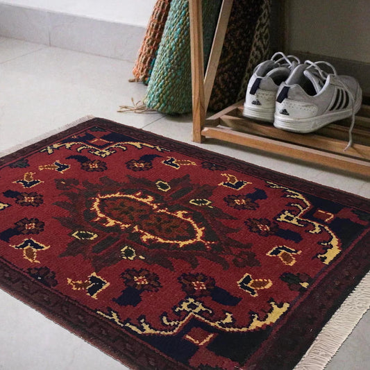 Persian Vine Doormat | 1' 4" x 1' 11" ft (42 x 58 cm) | Ref: B35641
