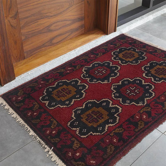 Blossom Grid Doormat | 1' 4" x 1' 11" ft (41 x 59 cm) | Ref: B35677