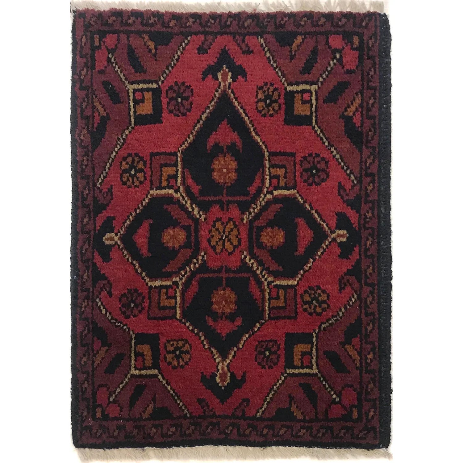 Ruby Lattice Doormat | 1' 4" x 1' 10" ft (40 x 56 cm) | Ref: B35687