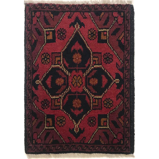 Ruby Lattice Doormat | 1' 4" x 1' 10" ft (40 x 56 cm) | Ref: B35687