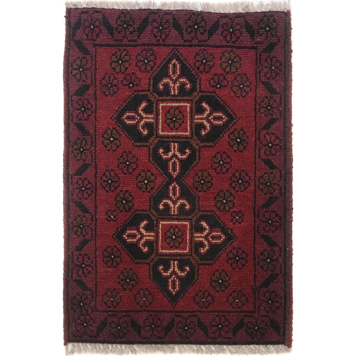 Rosette Cross Doormat | 1' 5" x 2' 1" ft (43 x 64 cm) | Ref: B35690