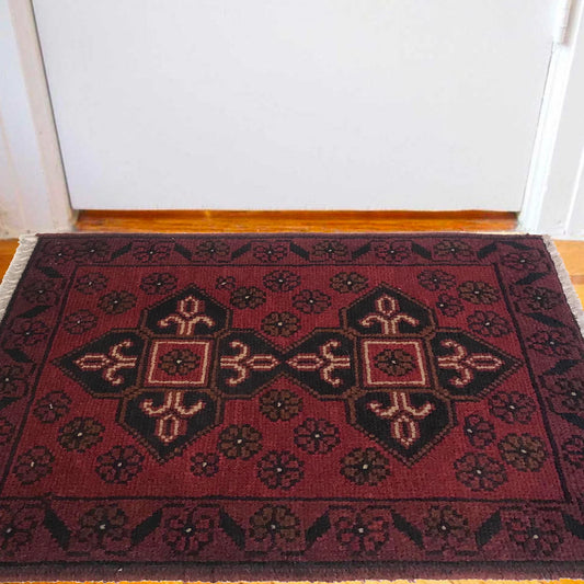 Rosette Cross Doormat | 1' 5" x 2' 1" ft (43 x 64 cm) | Ref: B35690