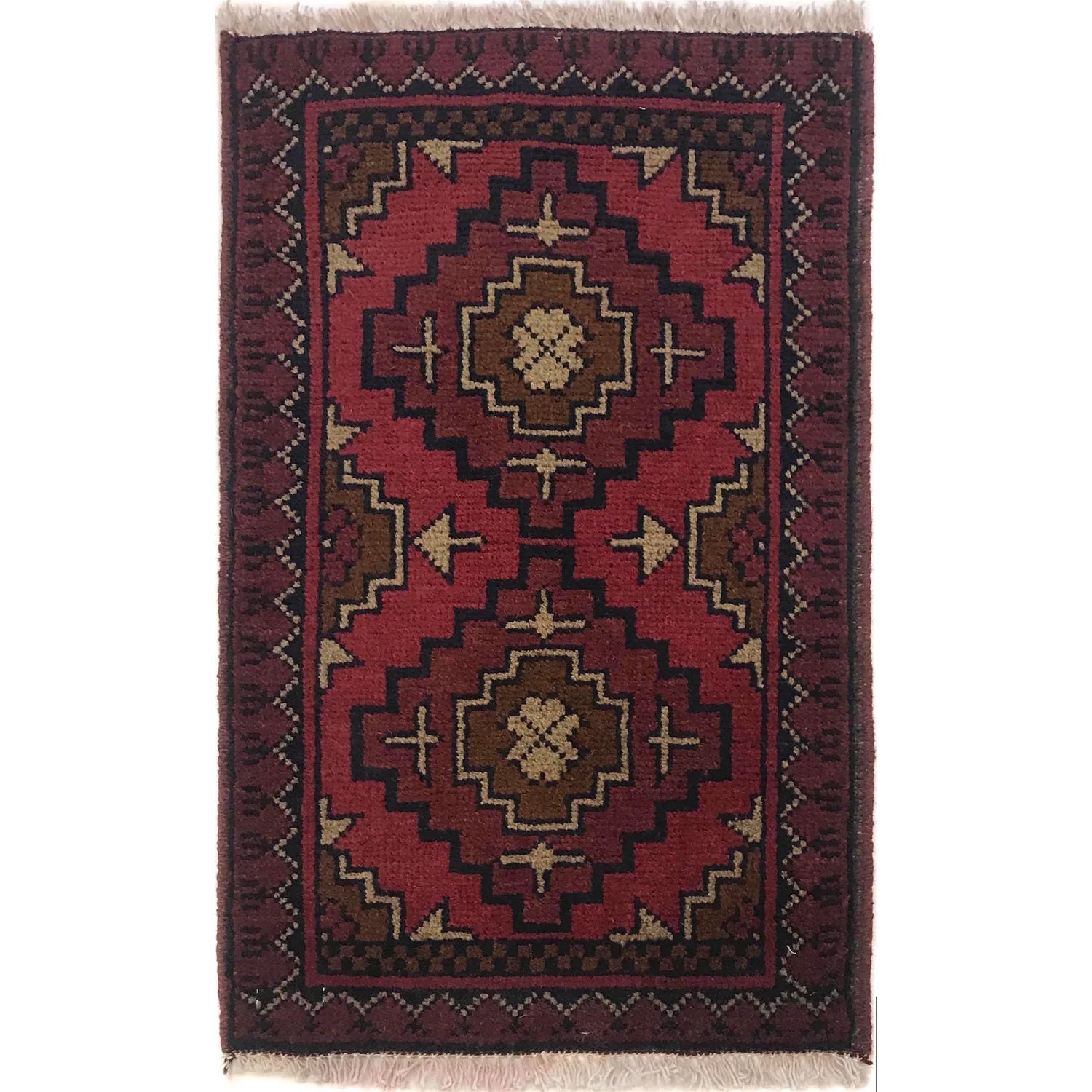 Chevron Cross Doormat | 1' 4" x 2' 2" ft (41 x 65 cm) | Ref: B35720