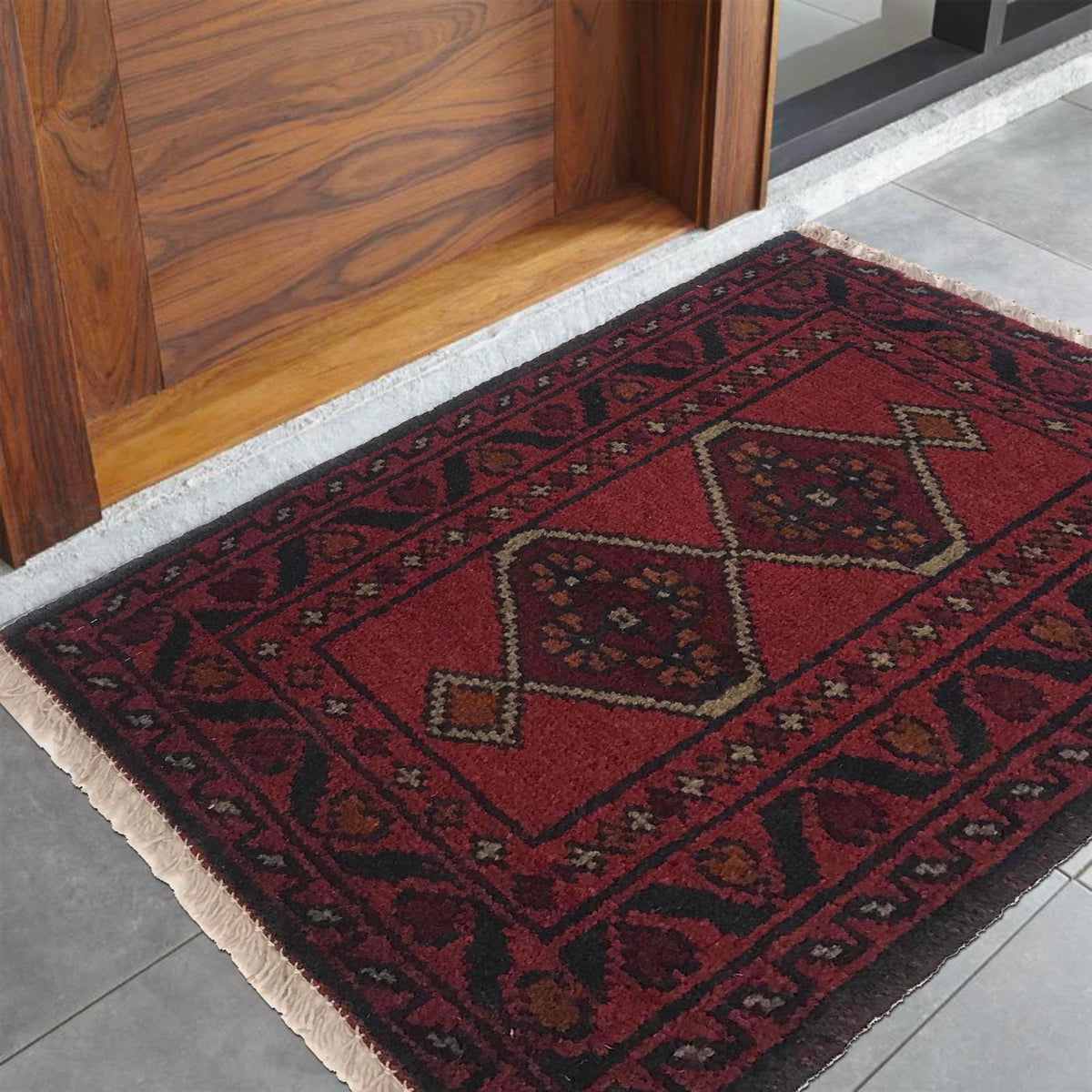 Pendant Diamond Doormat | 1' 5" x 1' 11" ft (42 x 58 cm) | Ref: B35737