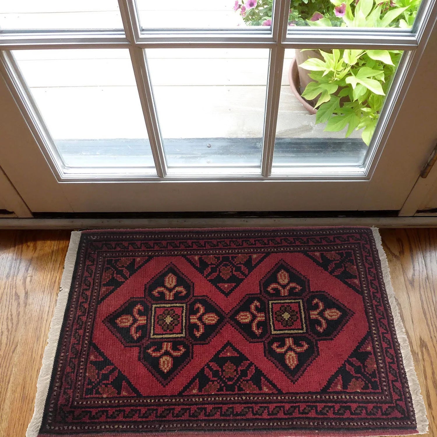 Twin Lily Doormat | 1' 6" x 2' 0" ft (46 x 62 cm) | Ref: B35748