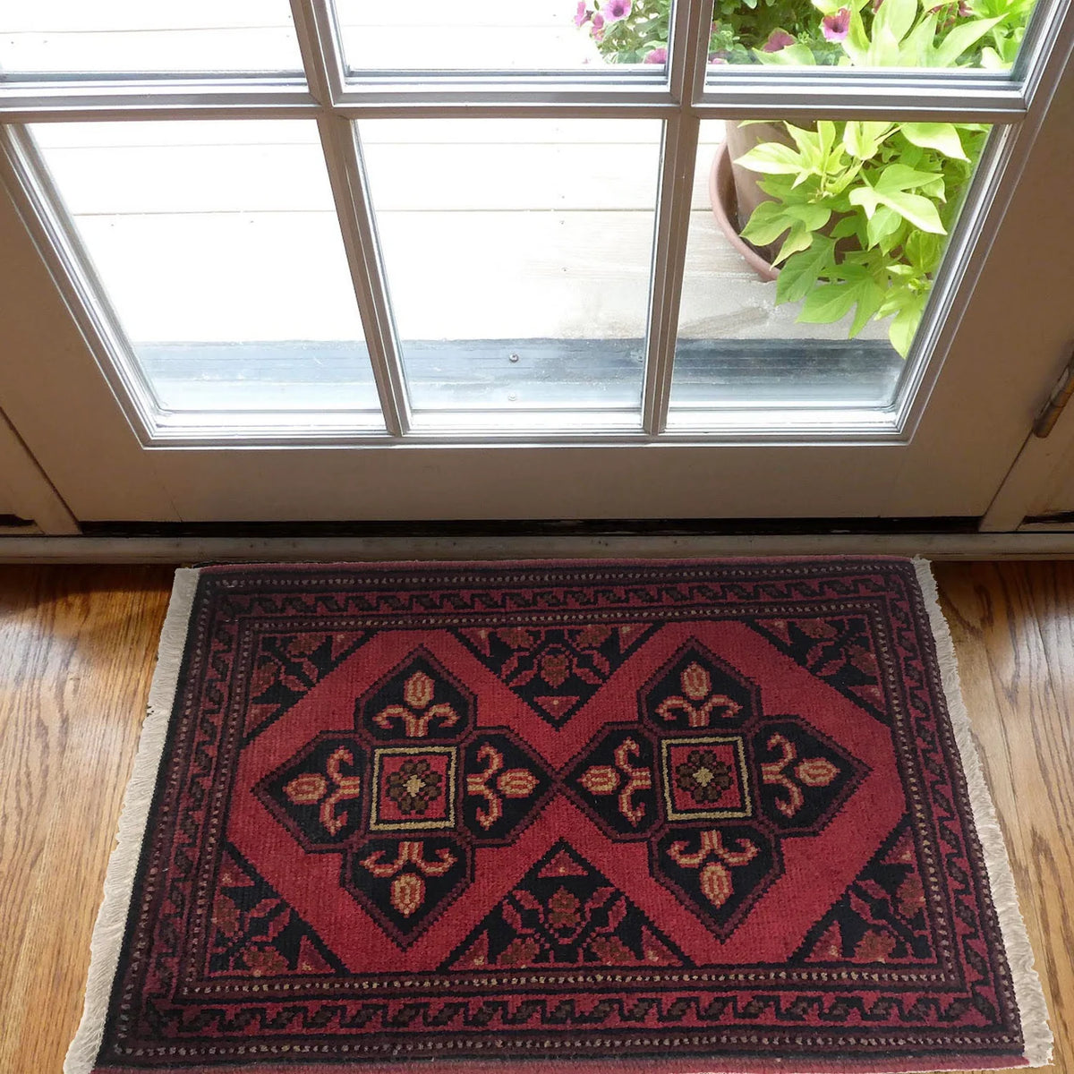 Twin Lily Doormat | 1' 6" x 2' 0" ft (46 x 62 cm) | Ref: B35748