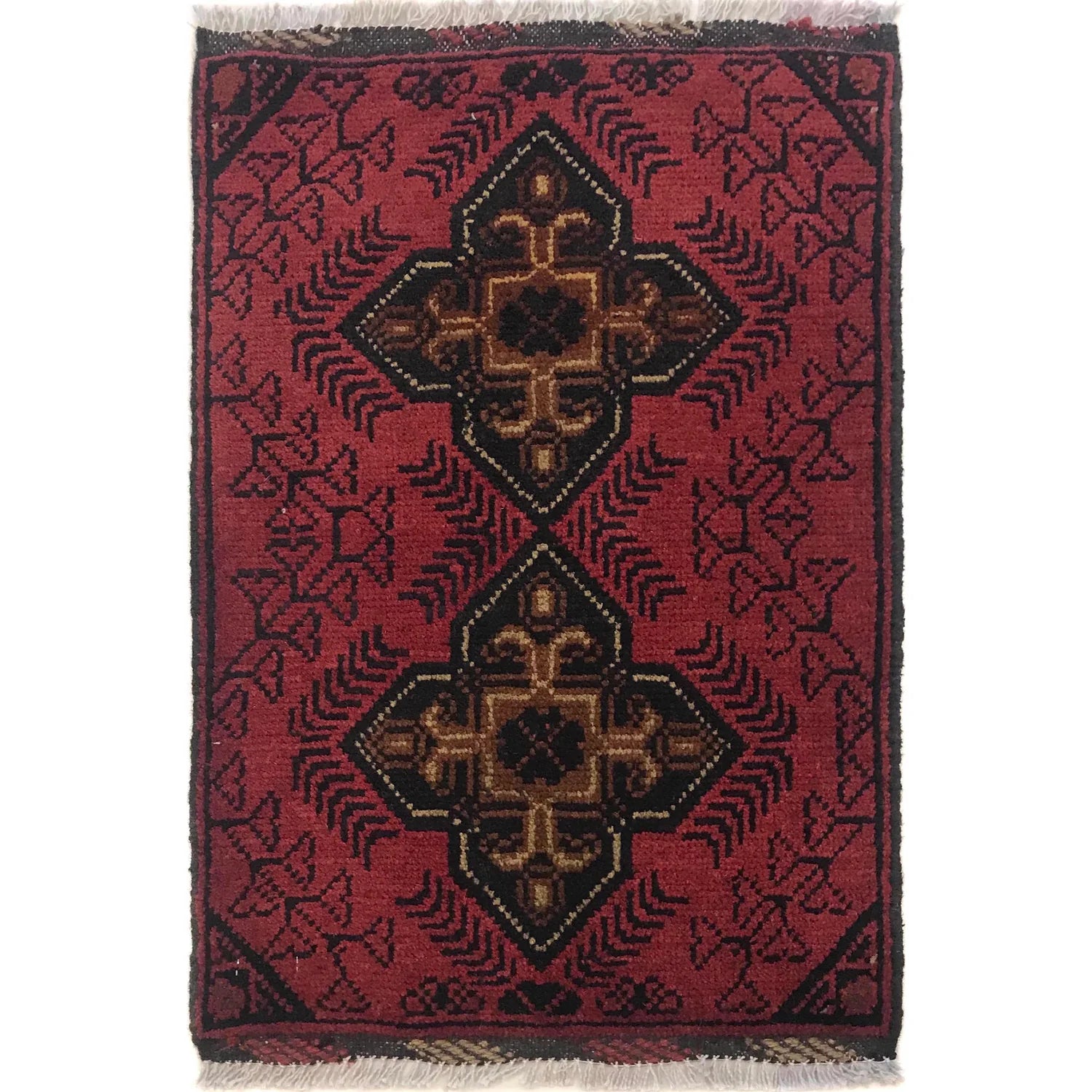 Fern Medallion Doormat | 1' 6" x 2' 1" ft (45 x 63 cm) | Ref: B35753
