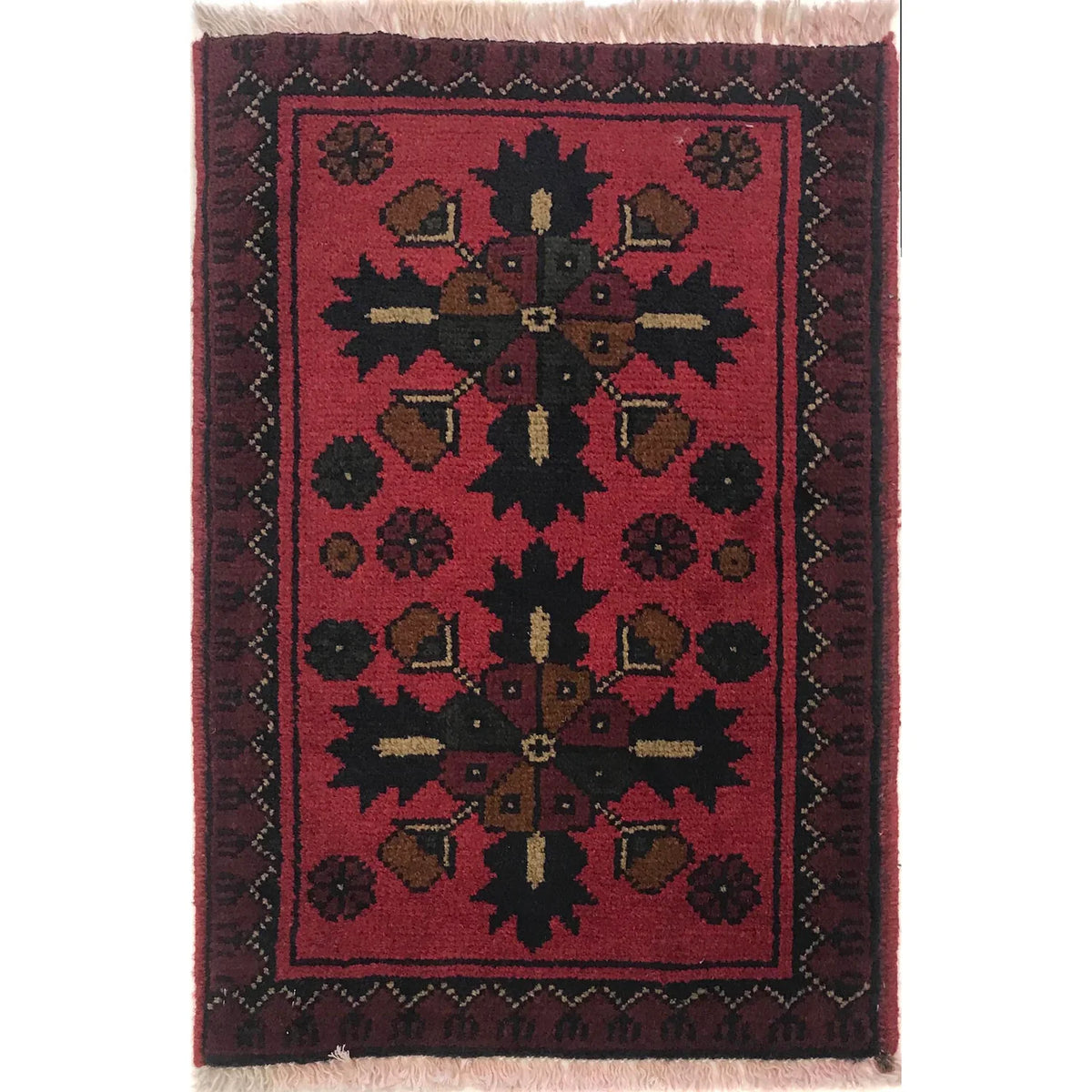 Twin Starburst Doormat | 1' 4" x 2' 1" ft (41 x 63 cm) | Ref: B35755