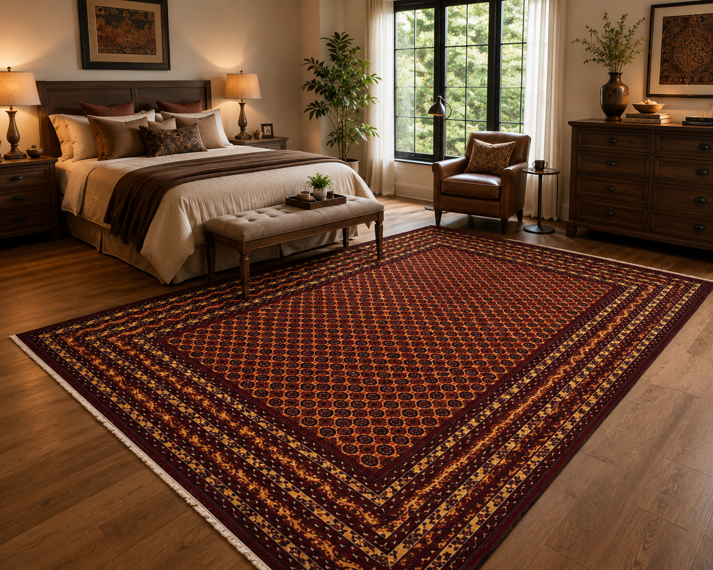 Lyndhurst Medallion Rug | 6'4" × 9'7" ft (192 × 291 cm) | Ref: 9044