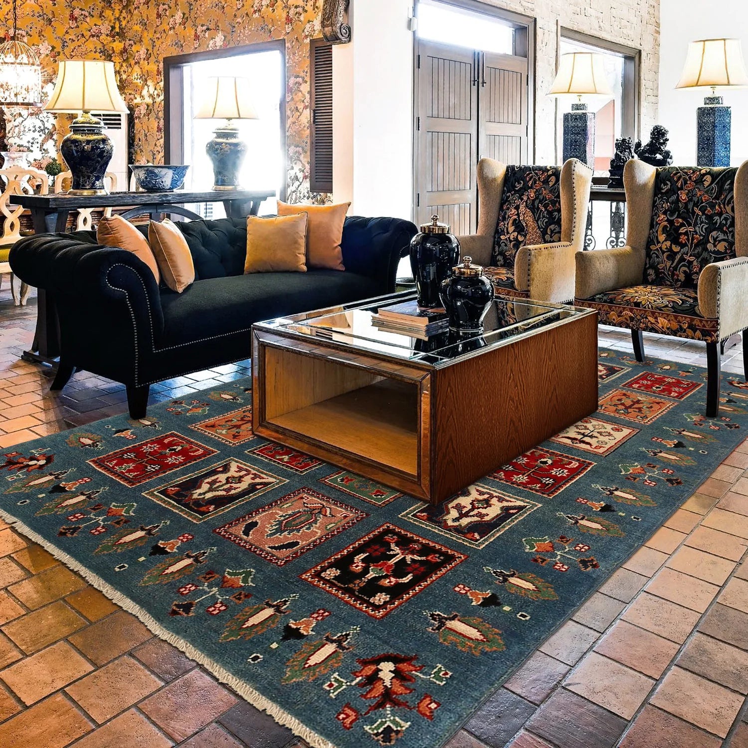 Winter Heath Rug 4' 0 x 5' 6 (ft) - No. G22647