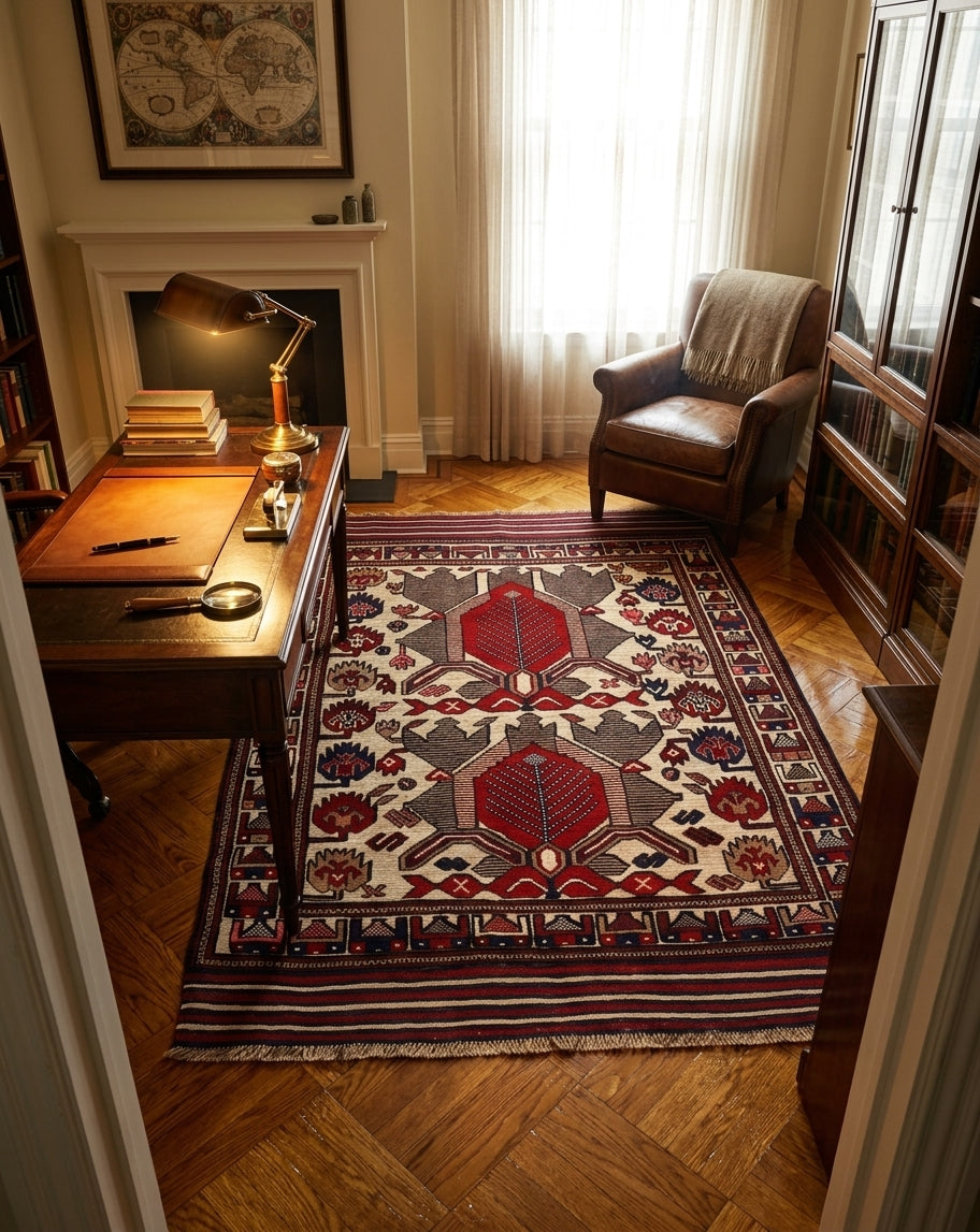Westminster Motif Rug | 4'0" × 5'5" ft (123 x 165 cm) | Ref: 2495