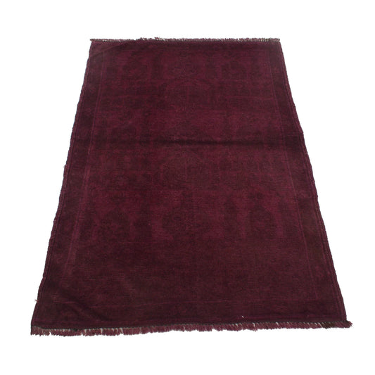 Burgundy Hollow Area Rug | 2' 11" x 4' 4" ft (88 x 131 cm) | Ref: R21355a