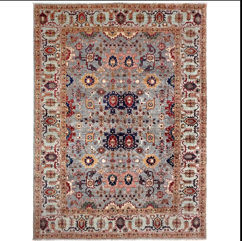 Slate Garden Rug | 6' 8" x 9' 9" ft (204 x 298 cm) | Ref: R39635