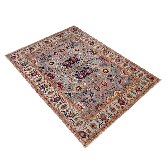 Slate Garden Rug | 6' 8" x 9' 9" ft (204 x 298 cm) | Ref: R39635