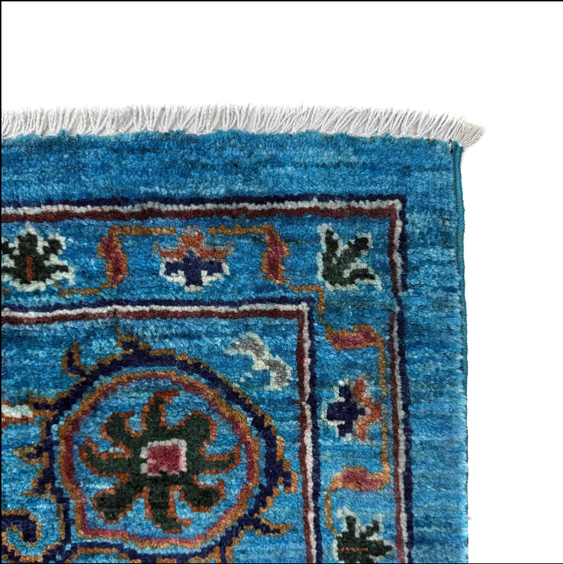 Azure Vine Rug | 6' 9" x 9' 6" ft (205 x 289 cm) | Ref: R39641