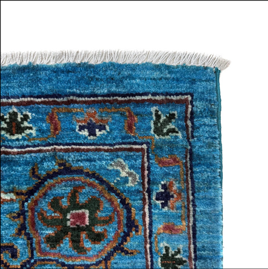 Azure Vine Rug | 6' 9" x 9' 6" ft (205 x 289 cm) | Ref: R39641