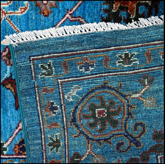 Azure Vine Rug | 6' 9" x 9' 6" ft (205 x 289 cm) | Ref: R39641