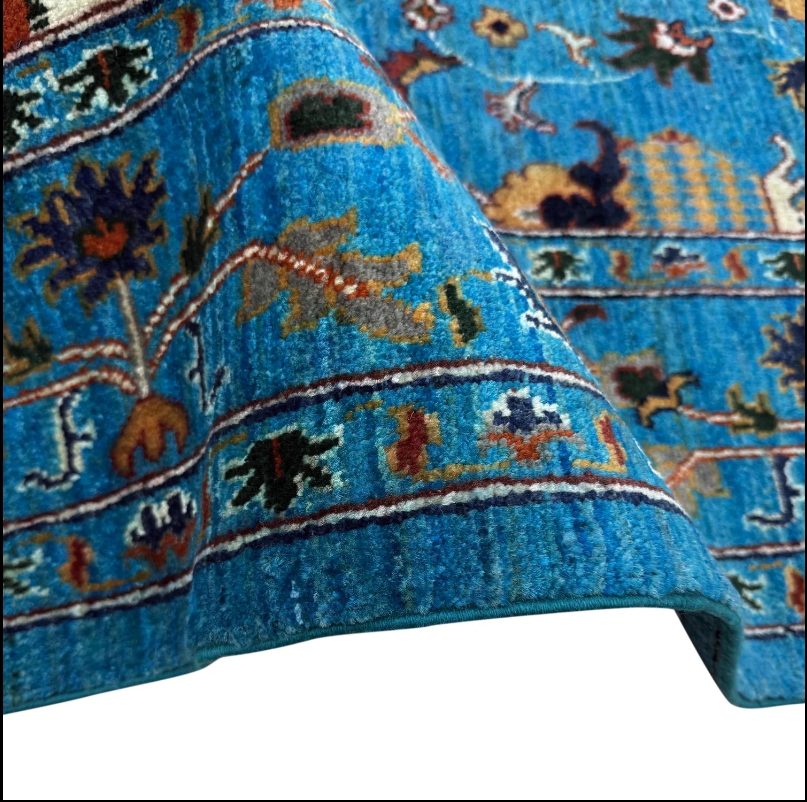 Azure Vine Rug | 6' 9" x 9' 6" ft (205 x 289 cm) | Ref: R39641
