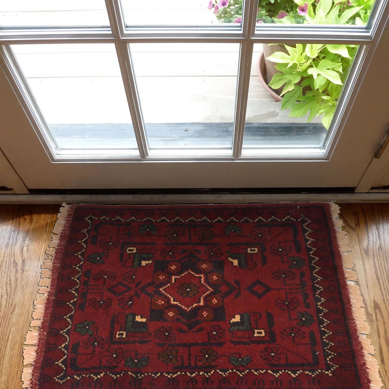 Scalloped Star Doormat | 1' 5" x 1' 10" ft (42 x 57 cm) | Ref: W34043