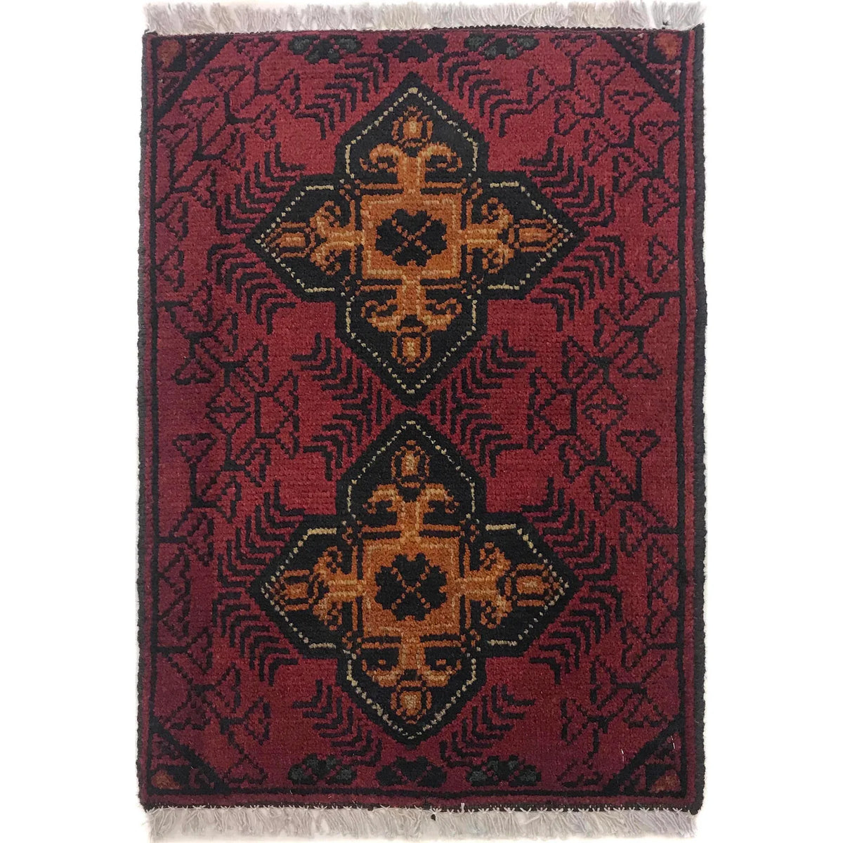 Crimson Medallion Doormat | 1' 5" x 2' 0" (43 x 61 cm) | Ref: W35603