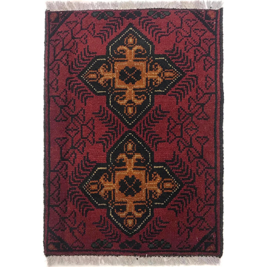 Crimson Medallion Doormat | 1' 5" x 2' 0" (43 x 61 cm) | Ref: W35603