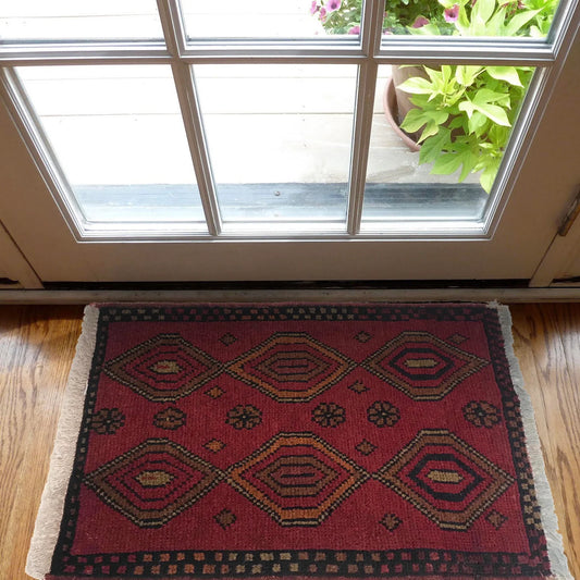 Sixfold Diamond Doormat | 1' 6" x 1' 11" ft (45 x 58 cm) | Ref: W35606