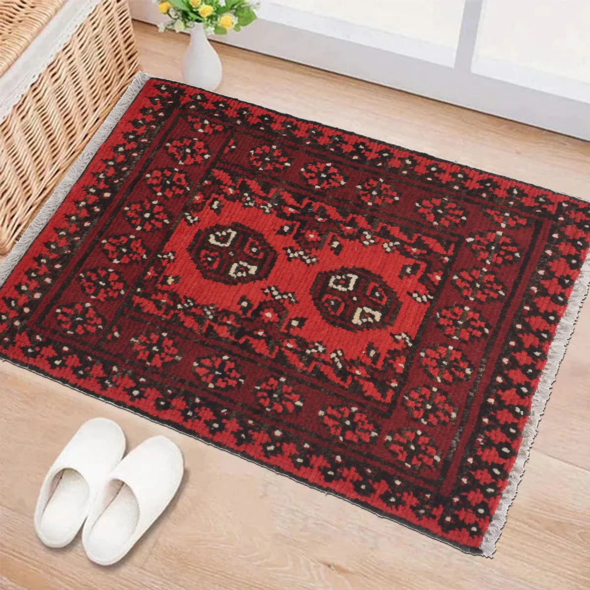 Cherry Medallion Doormat | 1' 7" x 2' 1" ft (47 x 64 cm) | Ref: Y21609